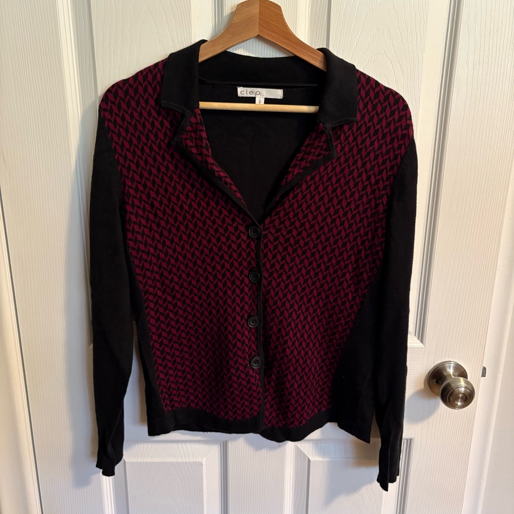 Cleo Patterned Cardigan Size Small
